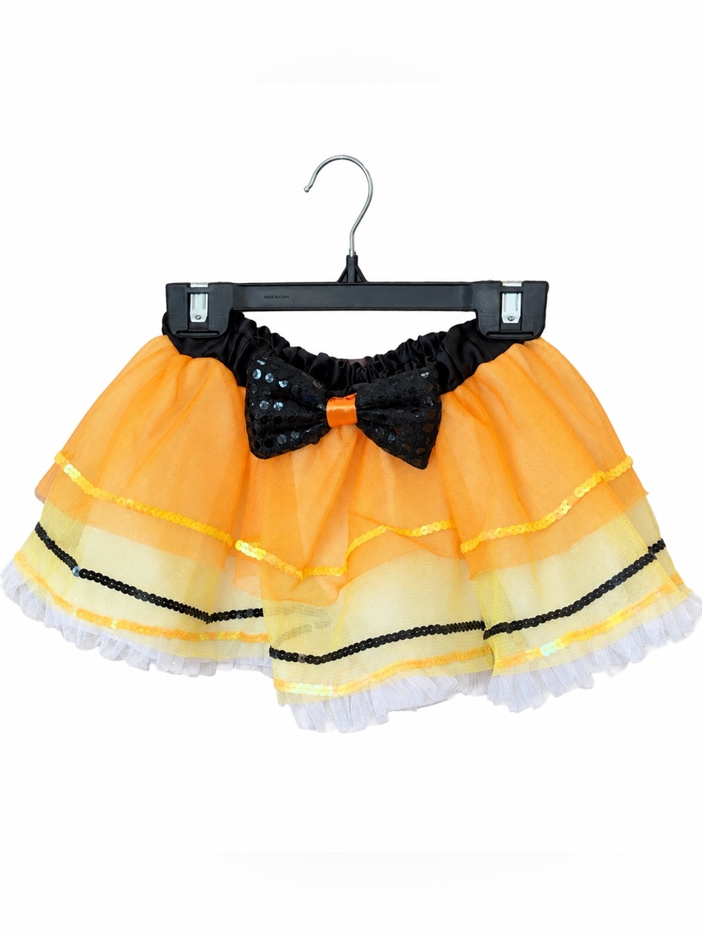 Costumes USA Girls Orange Tutu Skirt Child Small 4–6 Halloween Costume NWOT
